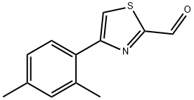 4-(2,4-diMethylphenyl)-2-thiazolecarboxaldehyde Struktur