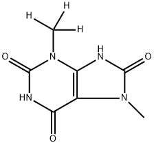 7-Methyl-3-(trideuteromethyl)uric Acid Struktur