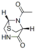 6-Thia-3,8-diazabicyclo[3.2.1]octan-2-one,8-acetyl-,(1R,5R)-(9CI) Struktur