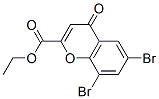 ethyl 6,8-dibromo-4-oxo-chromene-2-carboxylate Struktur