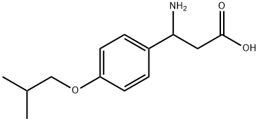 3-amino-3-(4-isobutoxyphenyl)propanoic acid Struktur