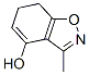 1,2-Benzisoxazol-4-ol, 6,7-dihydro-3-methyl- (9CI) Struktur