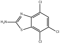 2-AMINO-4,6,7-TRICHLOROBENZOTHIAZOLE Struktur