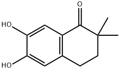 1(2H)-Naphthalenone, 3,4-dihydro-6,7-dihydroxy-2,2-dimethyl- (9CI) Struktur