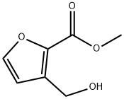 2-Furancarboxylic acid, 3-(hydroxymethyl)-, methyl ester (9CI) Struktur