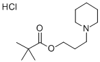 Propanoic acid, 2,2-dimethyl-, 3-(1-piperidinyl)propyl ester, hydrochl oride (9CI) Struktur