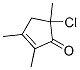 2-Cyclopenten-1-one,  5-chloro-2,3,5-trimethyl- Struktur