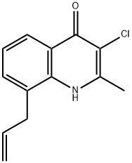 4(1H)-Quinolinone,  3-chloro-2-methyl-8-(2-propenyl)-  (9CI) Struktur