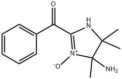 Methanone, (4-amino-4,5-dihydro-4,5,5-trimethyl-3-oxido-1H-imidazol-2-yl)phenyl- (9CI) Struktur