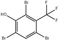 2,4,6-Tribromo-3-(trifluoromethyl)phenol Struktur