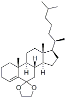 Cholest-4-en-6-one ethylene acetal Struktur