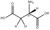 L-ASPARTIC-2,3,3-D3 ACID Struktur