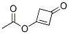 3-(Acetyloxy)-2-cyclobuten-1-one Struktur