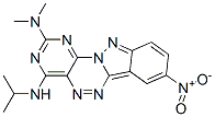 N4-isopropyl-N2,N2-dimethyl-8-nitropyrimido[4',5':5,6][1,2,4]triazino[4,3-b]indazole-2,4-diamine Struktur