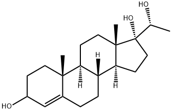 4-Pregnen-3,17α, 20β-triol Struktur