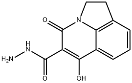 4H-Pyrrolo[3,2,1-ij]quinoline-5-carboxylicacid,1,2-dihydro-6-hydroxy-4-oxo-,hydrazide(9CI) Struktur