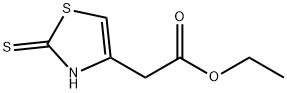 2,3-DIHYDRO-2-THIOXO-4-THIAZOLEACETIC ACID ETHYL ESTER Struktur