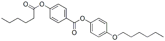 4-(Hexanoyloxy)benzoic acid 4-(hexyloxy)phenyl ester Struktur