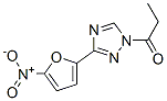 3-(5-Nitro-2-furanyl)-1-(1-oxopropyl)-1H-1,2,4-triazole Struktur