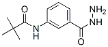 Benzoic acid, 3-[(2,2-dimethyl-1-oxopropyl)amino]-, hydrazide (9CI) Struktur