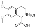 6,7-DIMETHOXY-1,2,3,4-TETRAHYDRO-ISOQUINOLINE-1-CARBOXYLIC ACID HCL Struktur