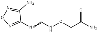 Acetamide, 2-[[[(4-amino-1,2,5-oxadiazol-3-yl)iminomethyl]amino]oxy]- (9CI) Struktur