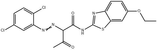 2-[(2,5-dichlorophenyl)azo]-N-(6-ethoxy-2-benzothiazolyl)-3-oxo-Butanamide Struktur