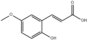 3-(2-HYDROXY-5-METHOXY-PHENYL)-ACRYLIC ACID Struktur