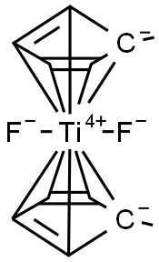 BIS(METHYLCYCLOPENTADIENYL)DIFLUOROTITANIUM(IV) Struktur