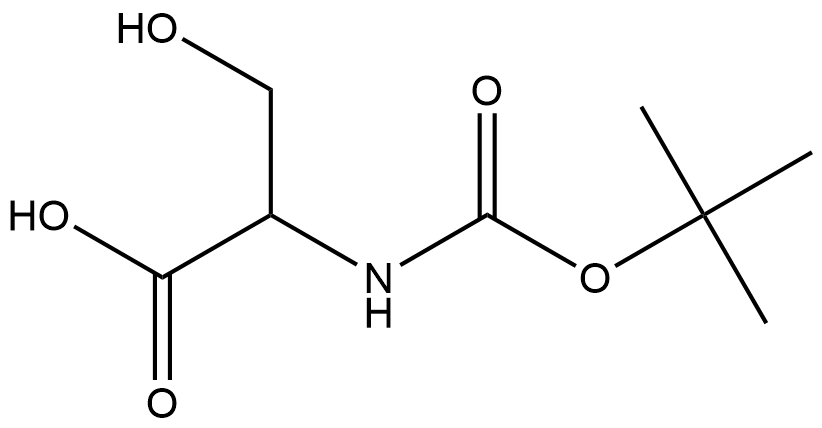 Serine, N-[(1,1-dimethylethoxy)carbonyl]- (9CI) Struktur