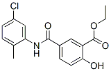 ethyl 5-[(5-chloro-2-methyl-phenyl)carbamoyl]-2-hydroxy-benzoate Struktur