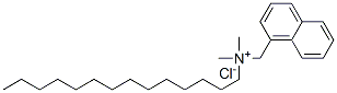 dimethyl(naphthylmethyl)tetradecylammonium chloride Struktur