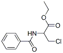 3-Chloro-2-(benzoylamino)propionic acid ethyl ester Struktur