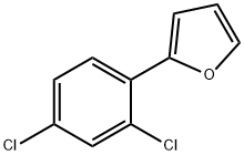 2-(2,4-Dichlorophenyl)furan Struktur