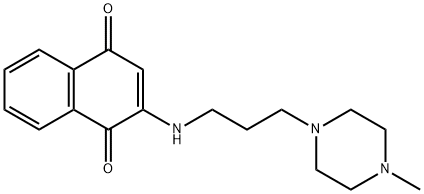 2-[[3-(4-Methyl-1-piperazinyl)propyl]amino]-1,4-naphthalenedione Struktur