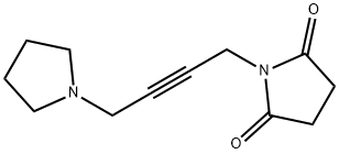 N-[4-(1-Pyrrolidinyl)-2-butynyl]succinimide Struktur