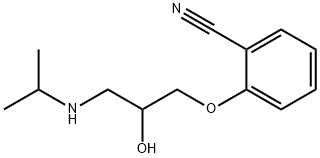 o-[2-Hydroxy-3-(isopropylamino)propoxy]benzonitrile Struktur