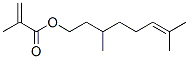 3,7-dimethyl-6-octenyl methacrylate Struktur