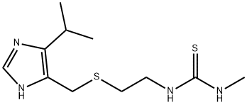 N-Methyl-N'-[2-[[(5-isopropyl-1H-imidazol-4-yl)methyl]thio]ethyl]thiourea Struktur