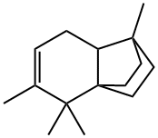 2,2,3,7-Tetramethyltricyclo[5.2.2.01,6]undec-3-ene Struktur