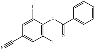 4-HYDROXY-3,5-DIIODOBENZONITRILE BENZOATE Struktur