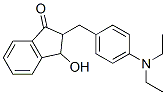 2-[[4-(diethylamino)phenyl]methyl]-3-hydroxyindan-1-one Struktur