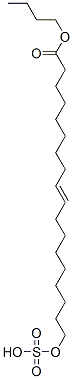 1-butyl (sulphooxy)-9-octadecenoate Structure