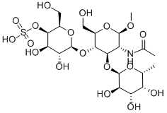 4'-SulfatedLexisXmethylglycoside Struktur