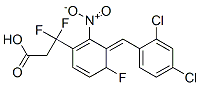 [(2,4-dichlorobenzylidene)(2-nitro-4-trifluorobenzyl)]acetic acid Struktur