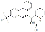 2-piperidyl-[2-(trifluoromethyl)phenanthren-9-yl]methanol hydrochlorid e Struktur