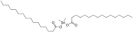 dimethylbis(palmitoyloxy)stannane Struktur