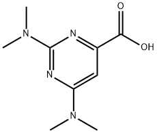 2,4-BIS(DIMETHYLAMINO)PYRIMIDINE-6-CARBOXYLIC ACID Struktur