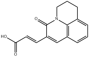 (2E)-3-(5-OXO-2,3-DIHYDRO-1H,5H-PYRIDO[3,2,1-IJ]QUINOLIN-6-YL)ACRYLICACID
 Struktur