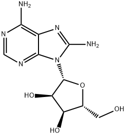 8-AMINOADENOSINE Structure